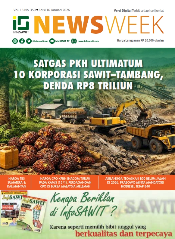 InfoSAWIT NEWS Vol 13 No 350 Edisi 16 Januari 2026