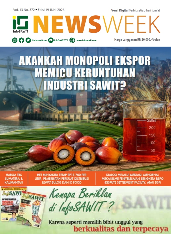 InfoSAWIT NEWS Vol 13 No 372 Edisi 19 Juni 2026