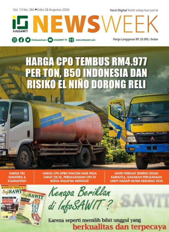 InfoSAWIT NEWS Vol 13 No 382 Edisi 28 Agustus 2026